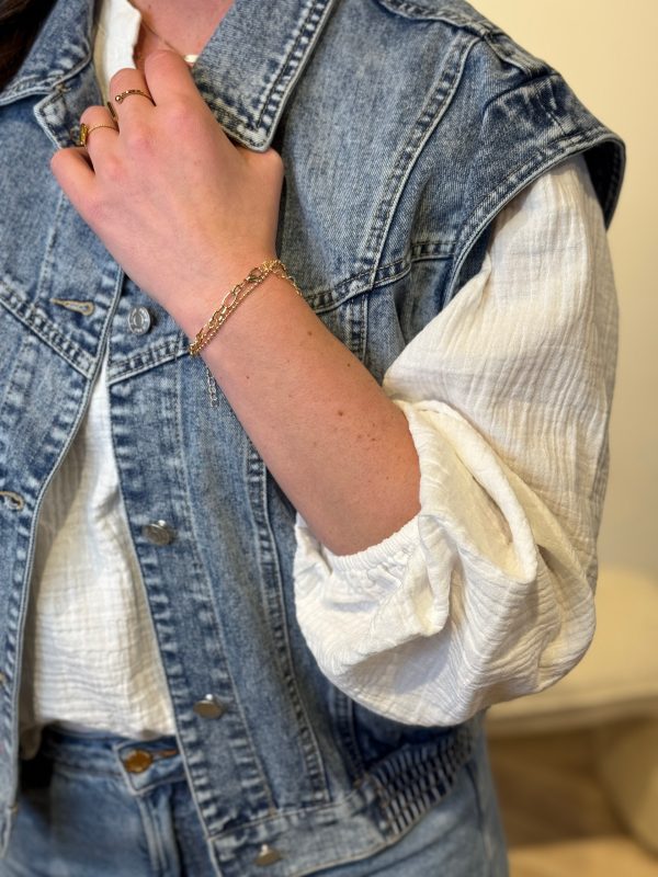 Denim gilet Djazz - Afbeelding 4