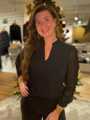 Blouse Mirthe travelstof black