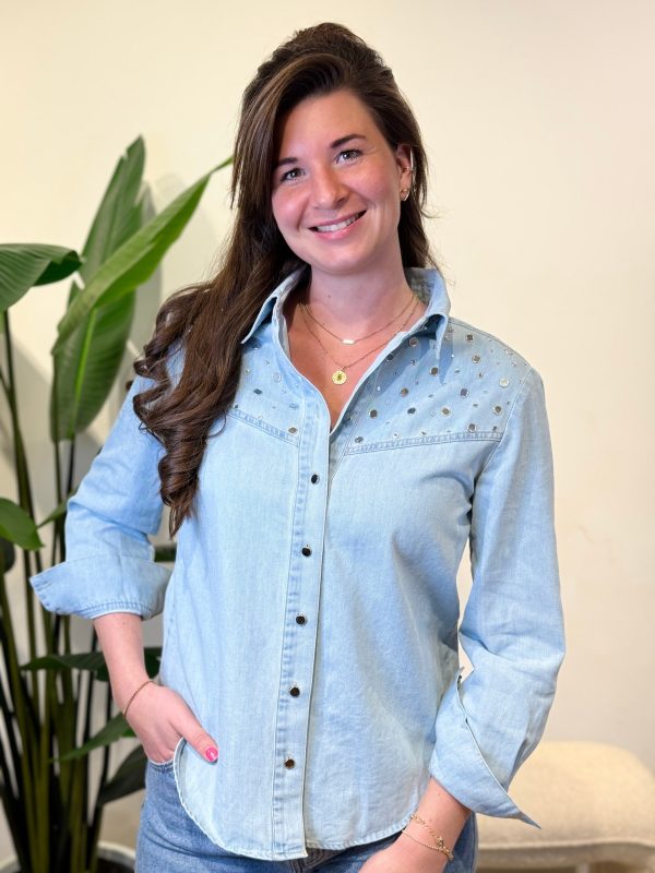 Denim blouse Rinske - Afbeelding 7