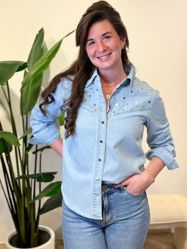 Denim blouse Rinske - Afbeelding 5