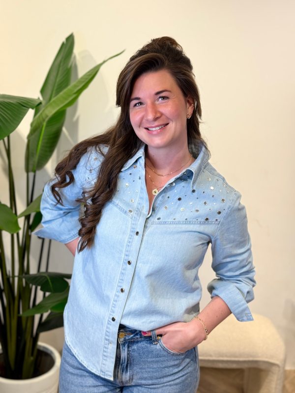 Denim blouse Rinske - Afbeelding 8