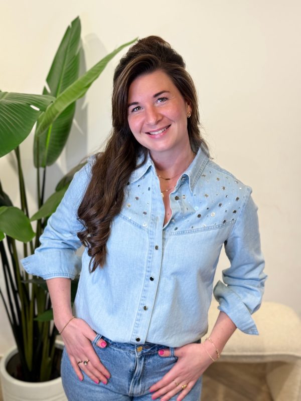 Denim blouse Rinske - Afbeelding 4