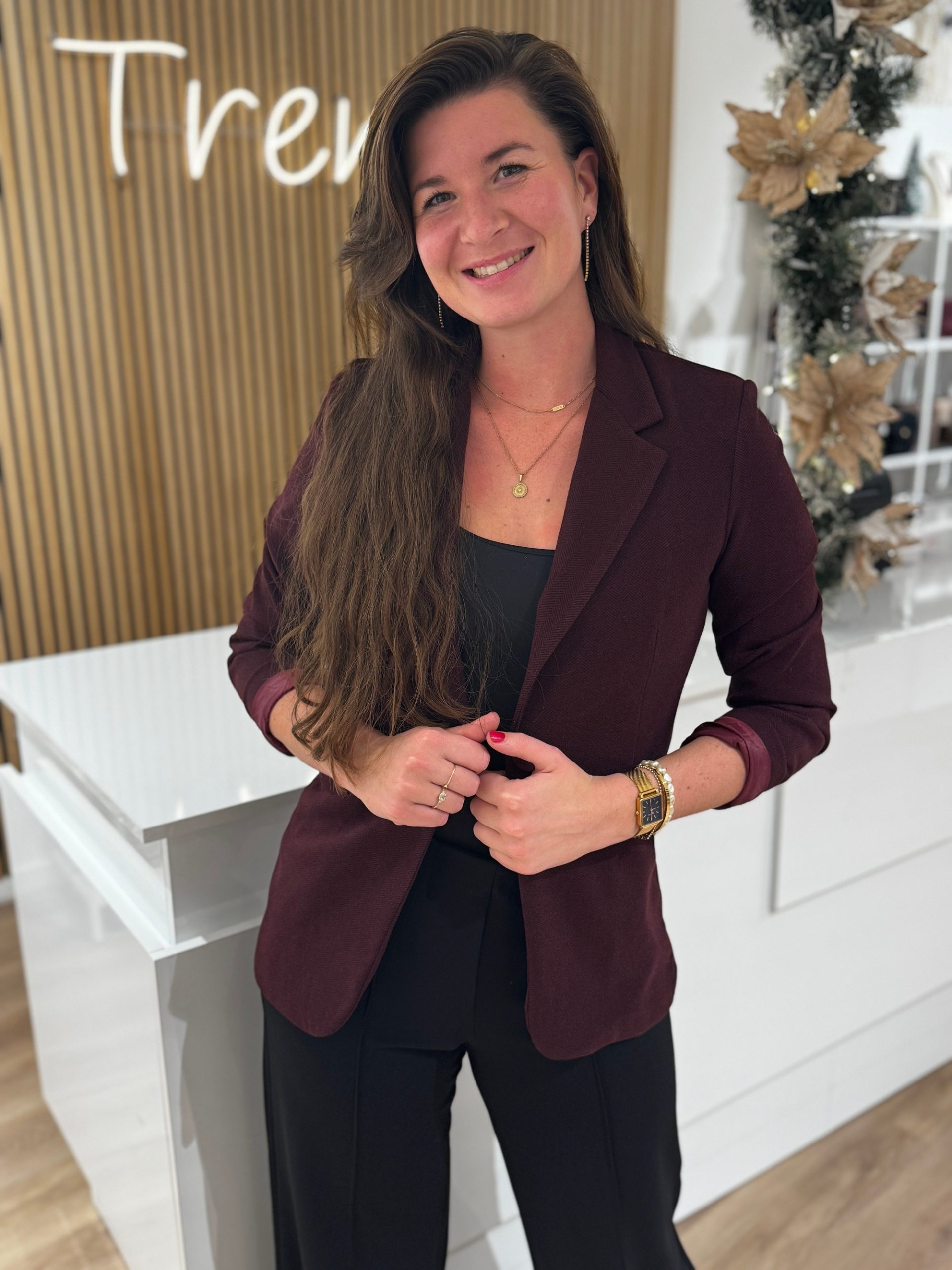 Blazer Nadine bordeaux