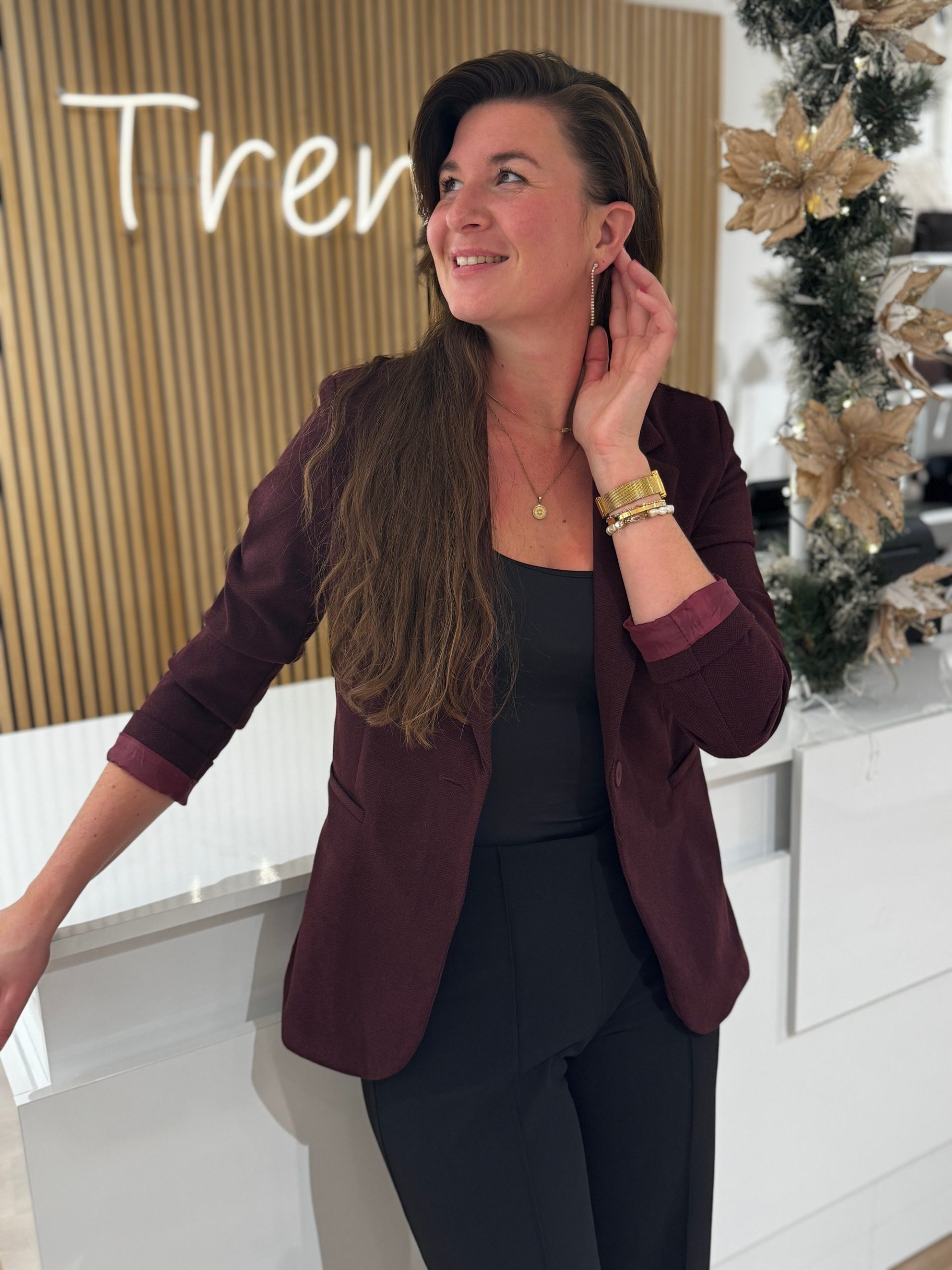 Blazer Nadine bordeaux - Afbeelding 5