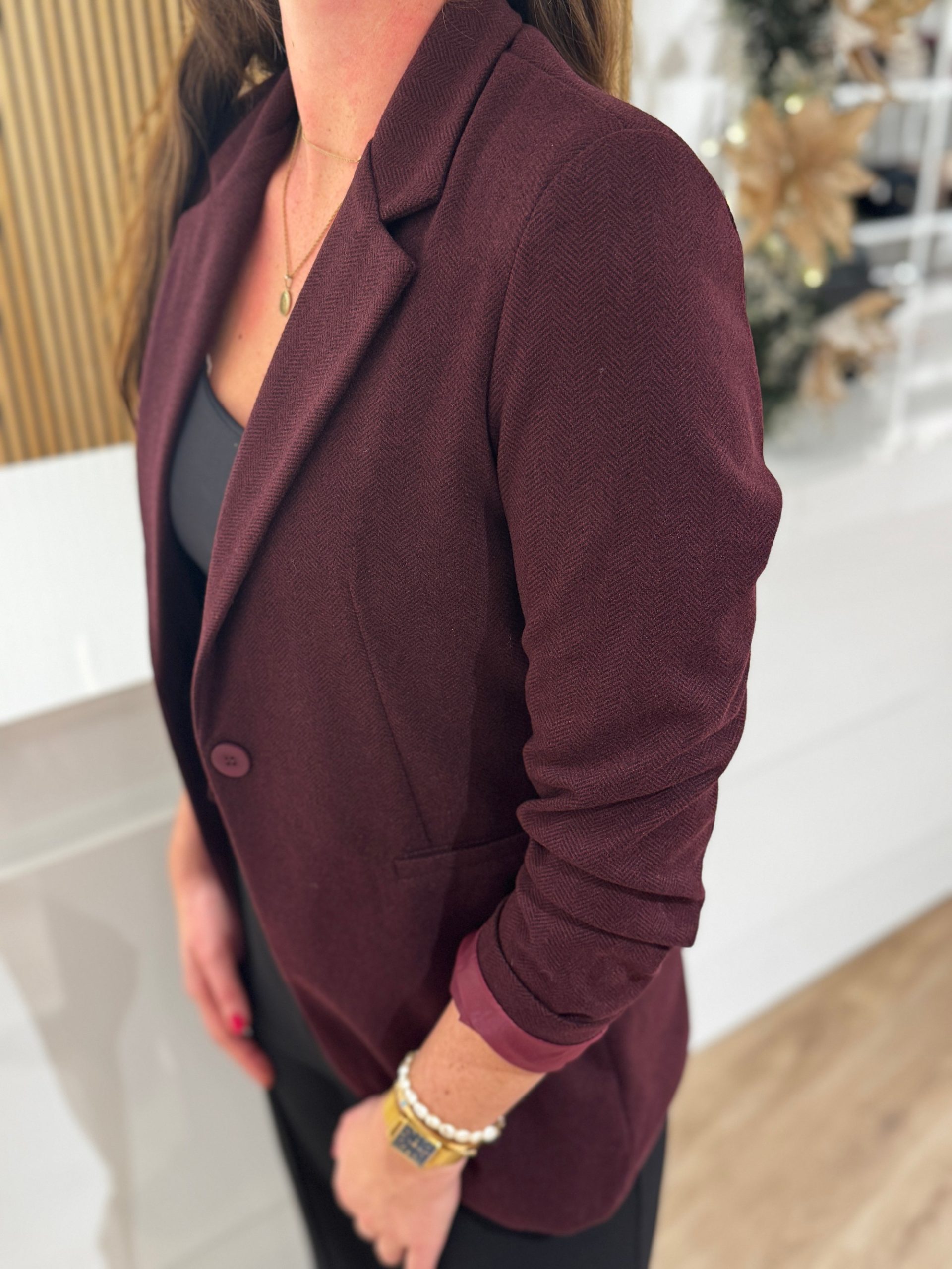 Blazer Nadine bordeaux - Afbeelding 3