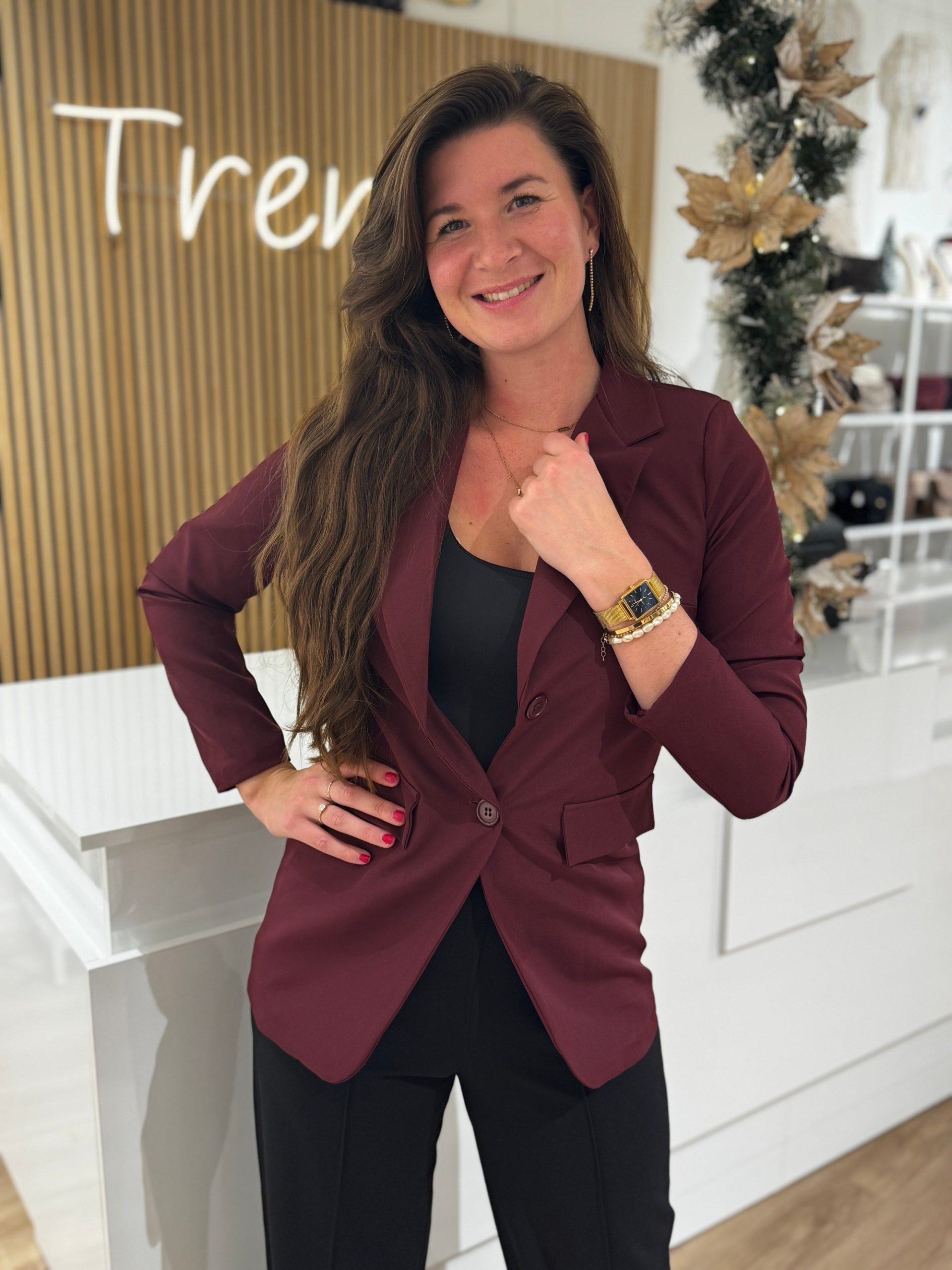 Blazer Susan bordeaux - Afbeelding 4