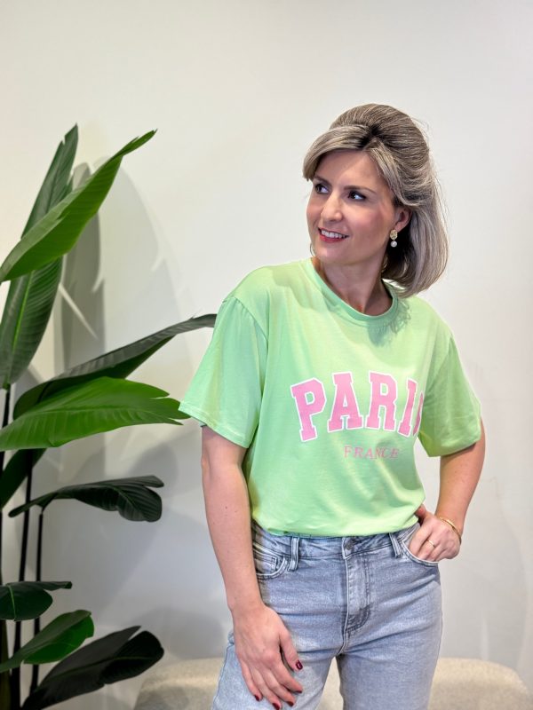 Shirtje Paris groen - Afbeelding 4