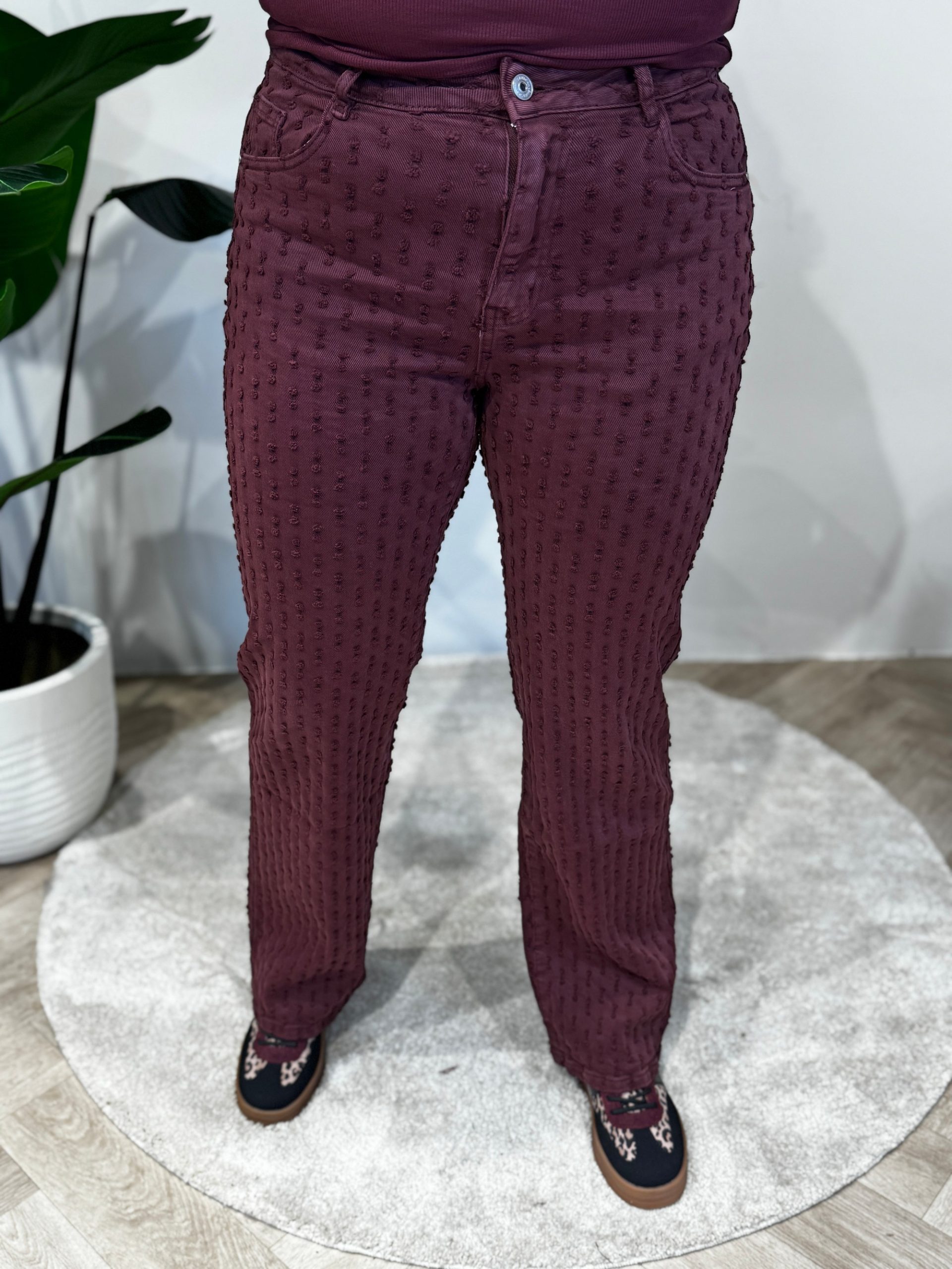 Jeans Noemy burgundy - Afbeelding 2