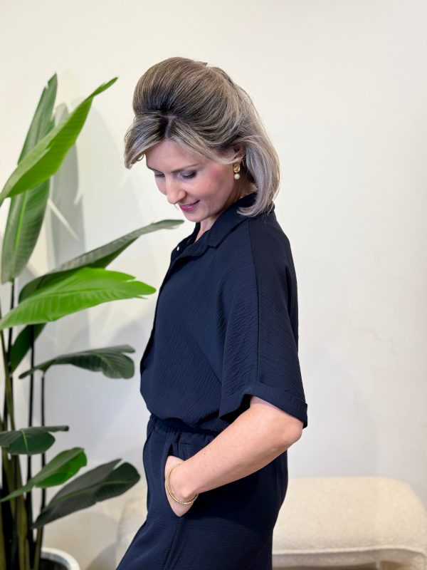 Blouse Tara donkerblauw - Afbeelding 4