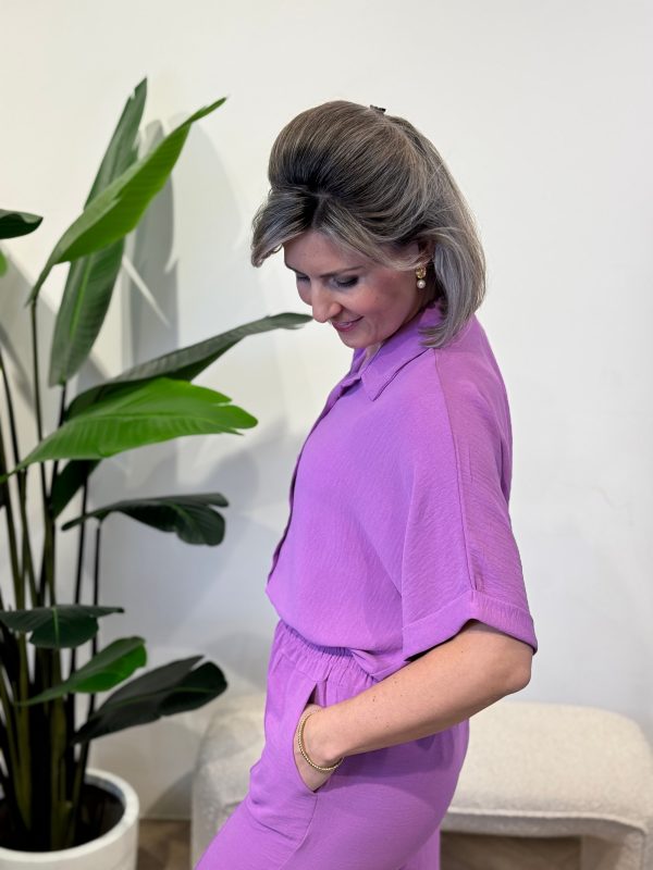 Blouse Tara paars - Afbeelding 4