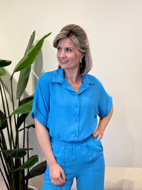 Blouse Tara blauw - Afbeelding 2
