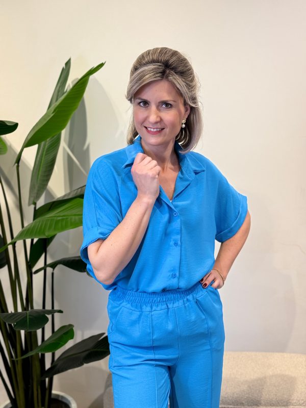 Blouse Tara blauw - Afbeelding 4