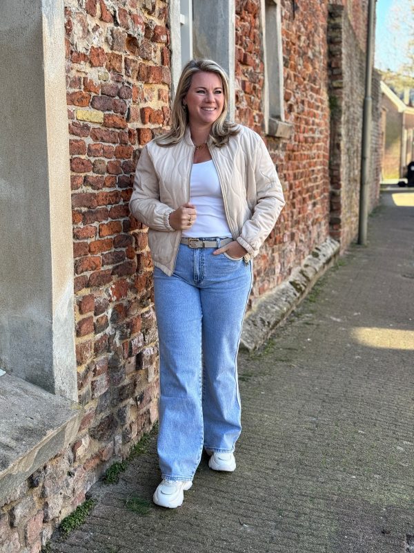 Bomberjasje Jolee beige - Afbeelding 3