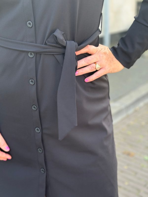 Travelstof jurk Demi anthracite - Afbeelding 8