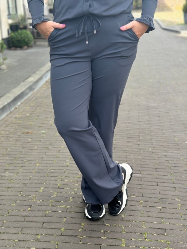 Travelstof broek Lotte anthracite - Afbeelding 2