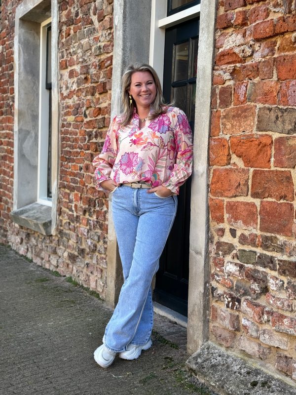 Blouse Quinty roze - Afbeelding 2