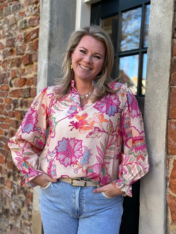 Blouse Quinty roze