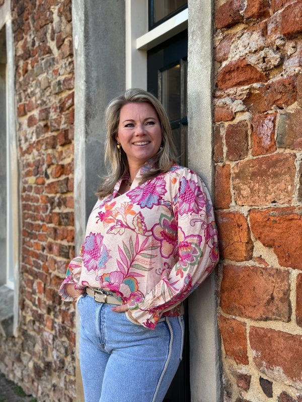 Blouse Quinty roze - Afbeelding 4
