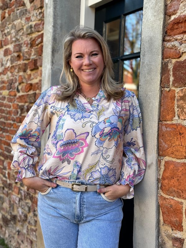 Blouse Quinty blauw