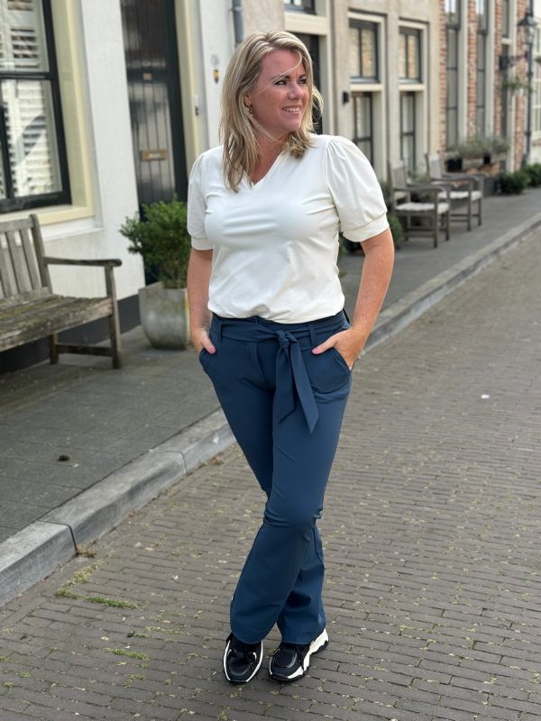 Travelstof shirt Diede off white - Afbeelding 4