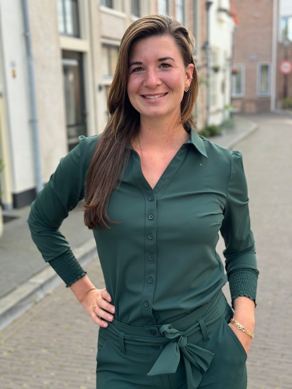 Travelstof blouse Eefke pine grove - Afbeelding 2