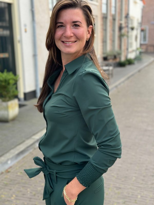 Travelstof blouse Eefke pine grove - Afbeelding 3
