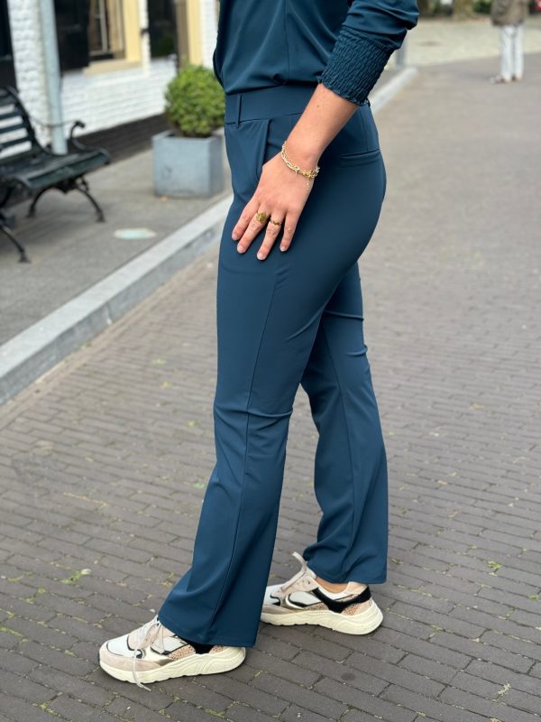 Travelstof broek Lotte shaded green - Afbeelding 4