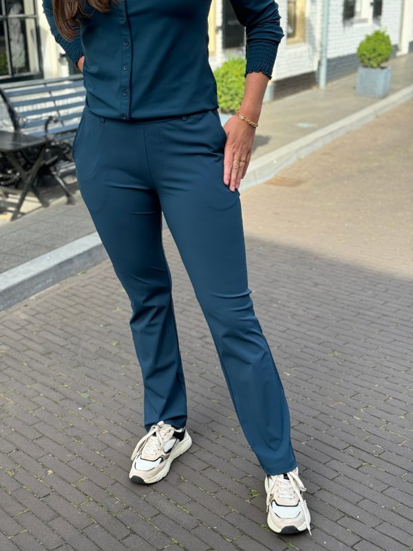 Travelstof broek Lotte shaded green - Afbeelding 3