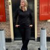 Travelstof blouse Eefke black - Afbeelding 2