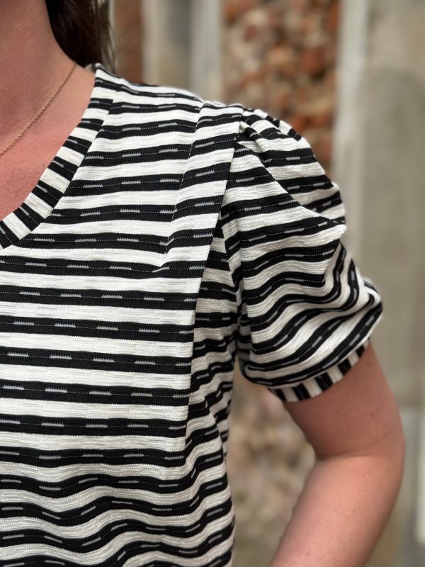 Shirtje Bo zwart gestreept - Afbeelding 6