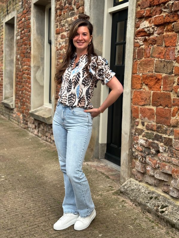 Blouse Yvon blauw - Afbeelding 6
