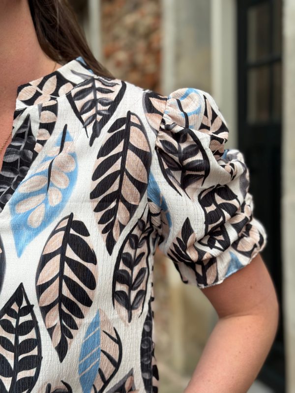 Blouse Yvon blauw - Afbeelding 4