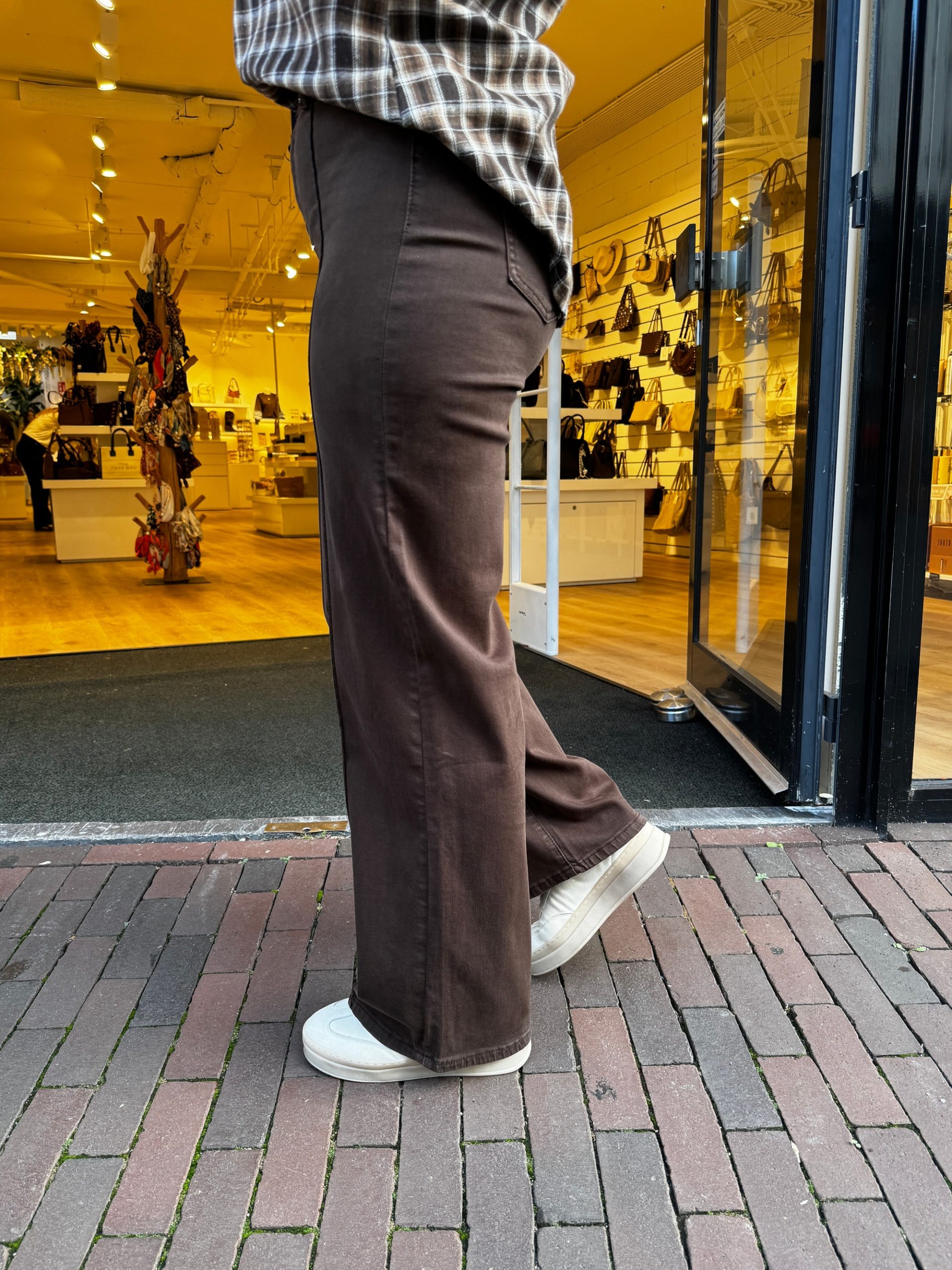 Wide jeans Ella choco - Afbeelding 2