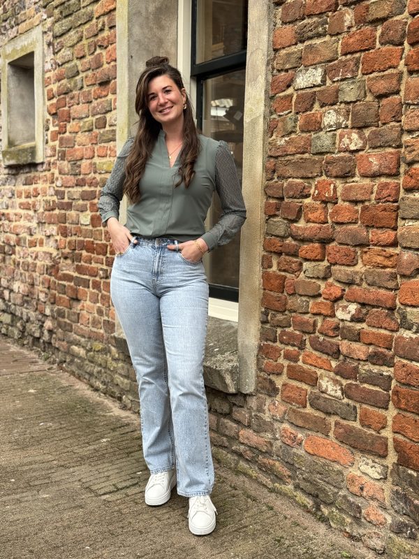Blouse Mirthe travelstof balsam green - Afbeelding 7