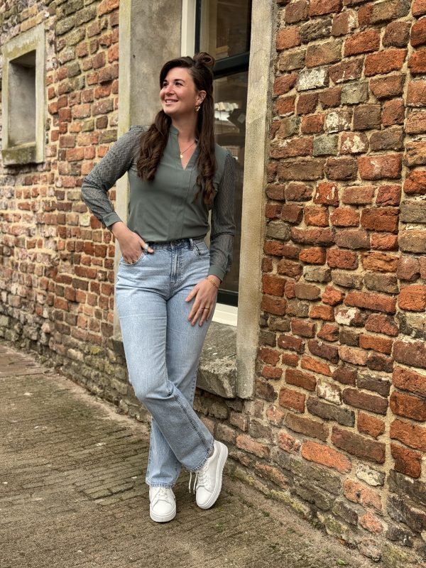 Blouse Mirthe travelstof balsam green - Afbeelding 9