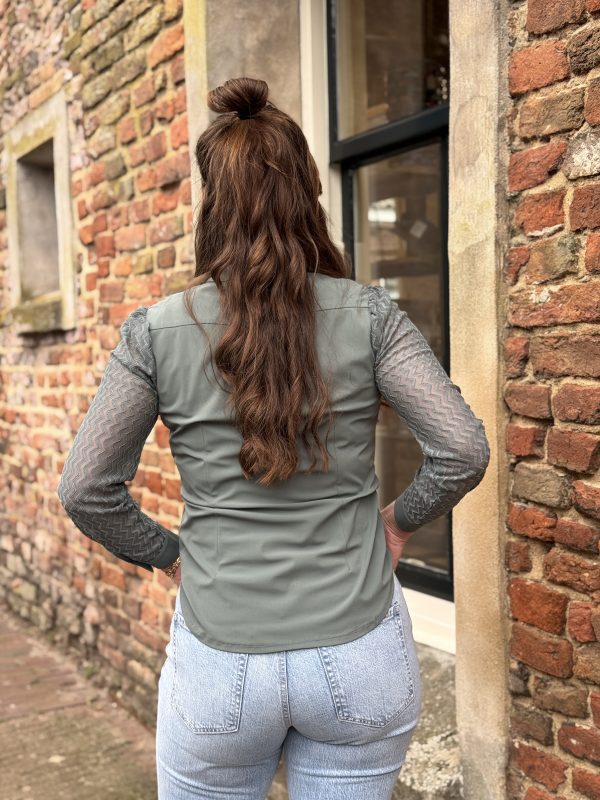 Blouse Mirthe travelstof balsam green - Afbeelding 5