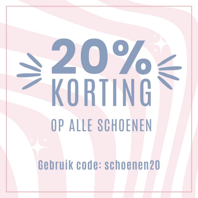 VERRASSING!! 🤩 We hebben weer een super leuke actie voor jullie bedacht 🫶💕 Vanaf nu shop je namelijk alle schoenen & sandalen met 20% KORTING😱 Dus kom gezellig langs in de winkel of shop online!Online: Zet jouw favoriete schoenen in je winkelmandje en gebruik de code SCHOENEN20 bij het afrekenen om je korting te bemachtigen😊MIS HET NIET 👉 https://www.trendzonline.nl/schoenen/